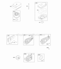 Air Cleaner Exhaust System Diagram and Parts List for 10T802-0206-H1  Briggs and Stratton Engine